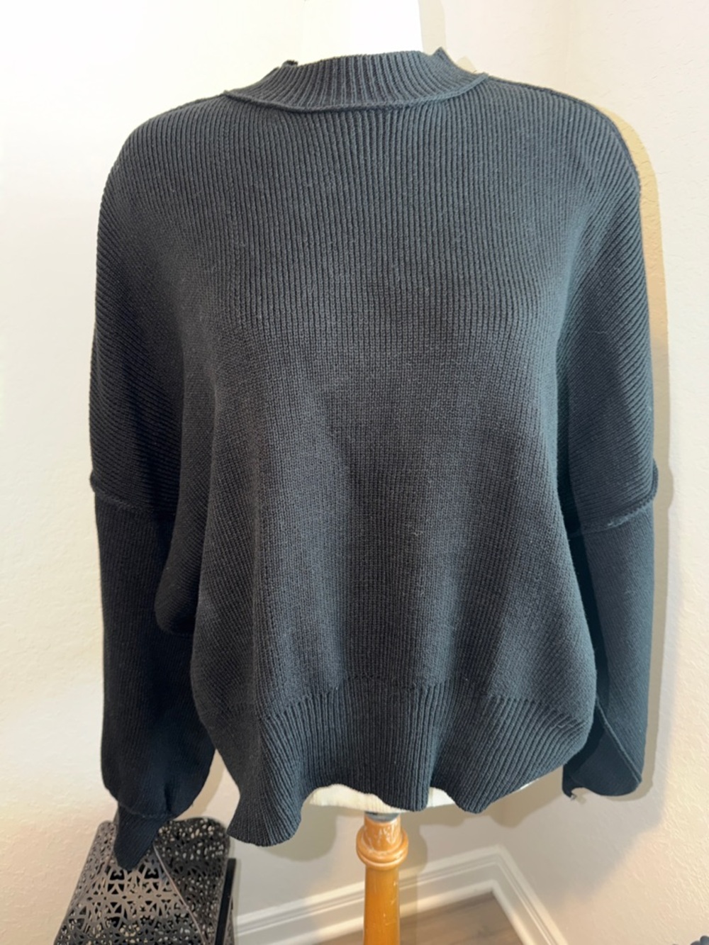 Emory Park Oversized Black Sweater